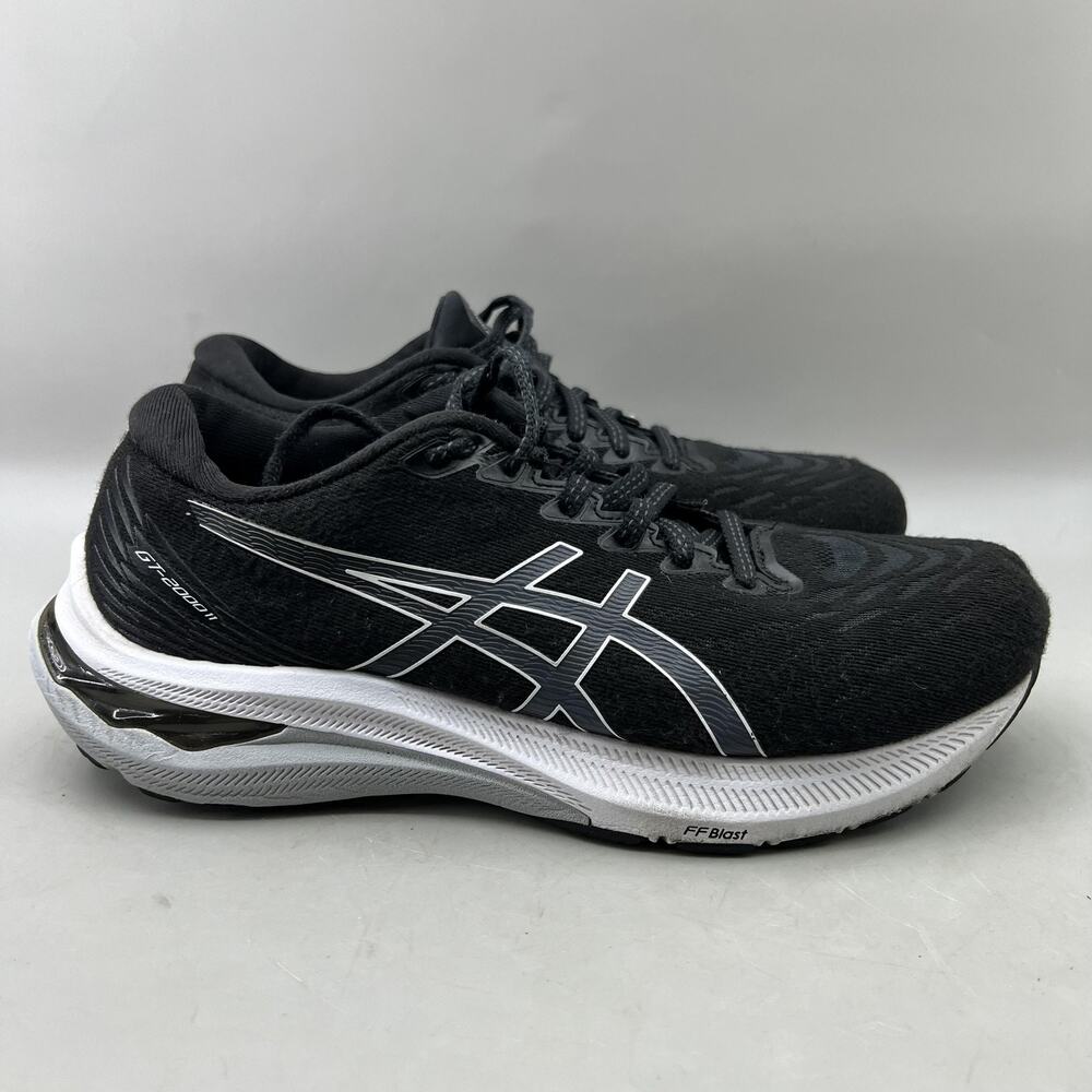 ASICS GT-2000 11 Running Shoes Women Size 7.5 Black White Mesh Comfort Sneakers